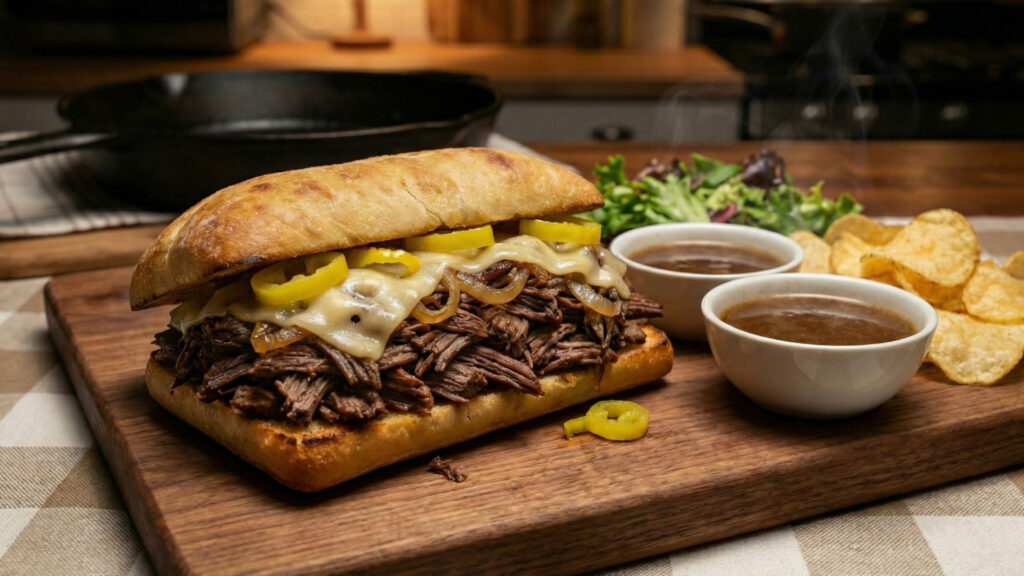 CIABATTA, CHEESE, AND CHUCK